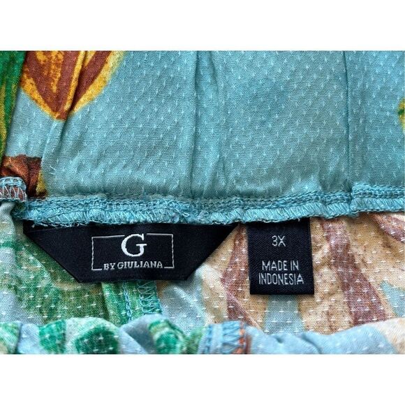 G by Giuliani plus size Hawaiian tropical shorts size 3X - Picture 9 of 10